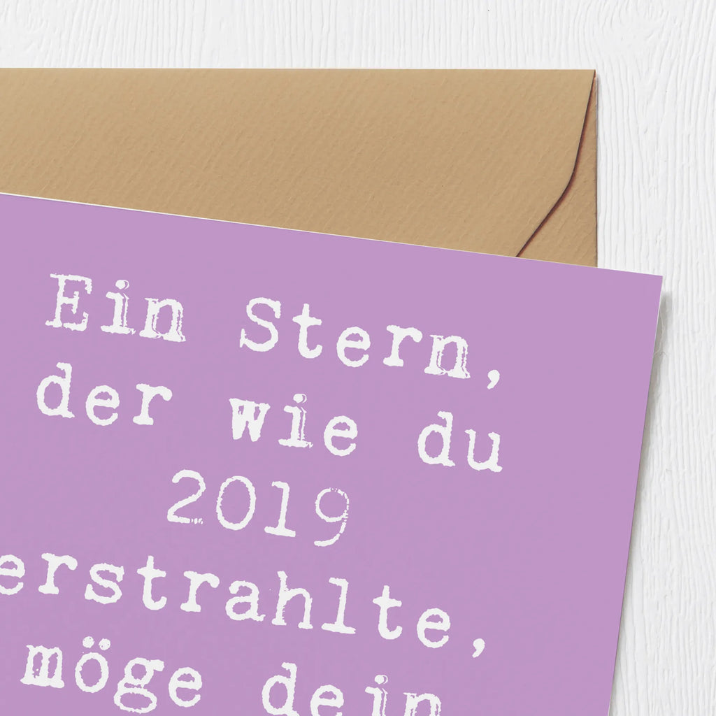 Deluxe Karte Spruch 2019 Geburtstag Stern Karte, Grußkarte, Klappkarte, Einladungskarte, Glückwunschkarte, Hochzeitskarte, Geburtstagskarte, Hochwertige Grußkarte, Hochwertige Klappkarte, Geburtstag, Geburtstagsgeschenk, Geschenk