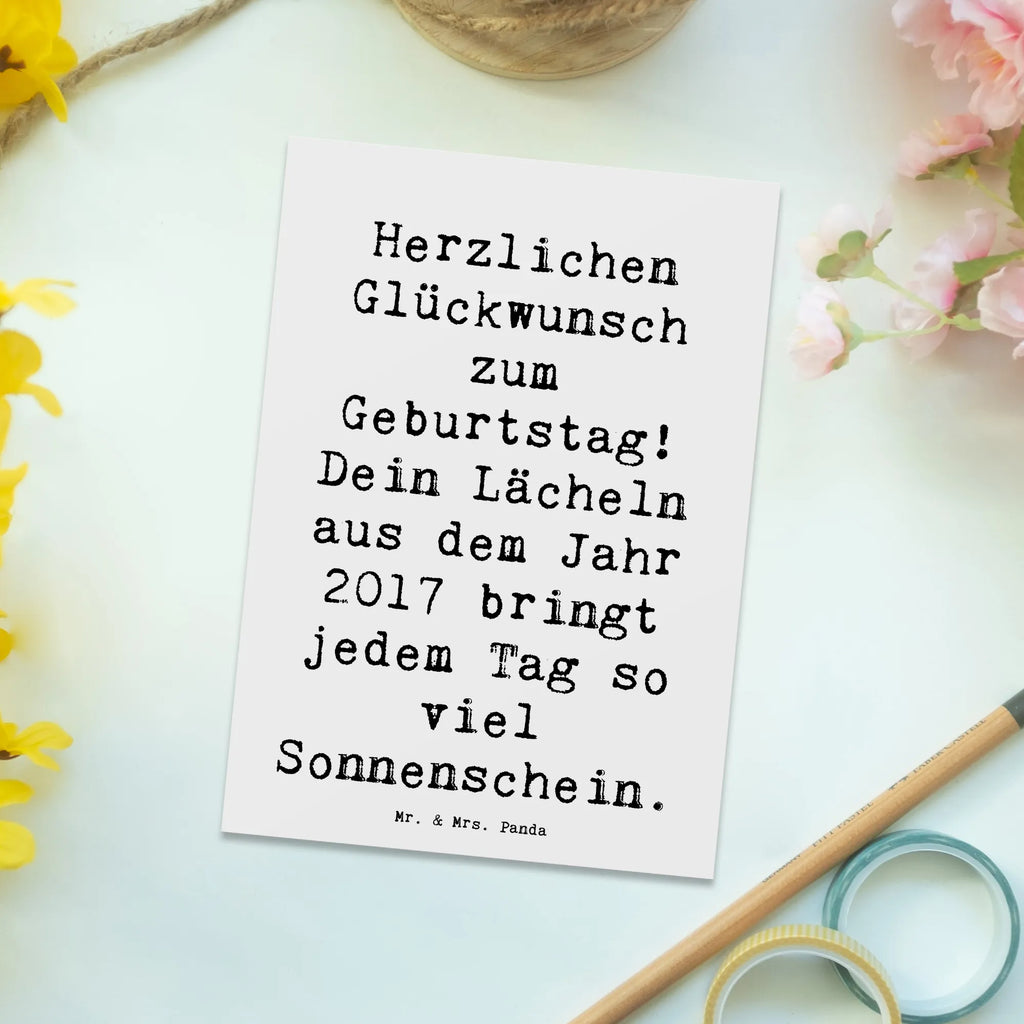 Postkarte Spruch 2017 Geburtstag Lächeln Einladung, Karte, Geschenkkarte, Einladungskarte, Ansichtskarten, Postkarte, Dankeskarte, Einladung Geburtstag, Einladungskarten Geburtstag, Ansichtskarte, Grußkarte, Geburtstagskarte, Geburtstag, Geburtstagsgeschenk, Geschenk