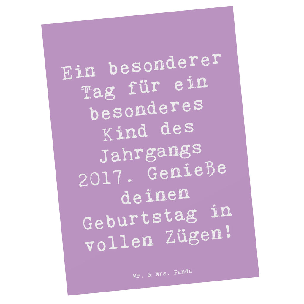 Postcard Saying Ein besonderer Tag für ein besonderes Kind des Jahrgangs 2017. Genieße deinen Geburtstag in vollen Zügen! Dankeskarte, Ansichtskarte, Grußkarte, Postkarte, Ansichtskarten, Einladung, Geschenkkarte, Einladung Geburtstag, Einladungskarte, Karte, Einladungskarten Geburtstag, Geburtstagskarte, Geburtstag, Geburtstagsgeschenk, Geschenk