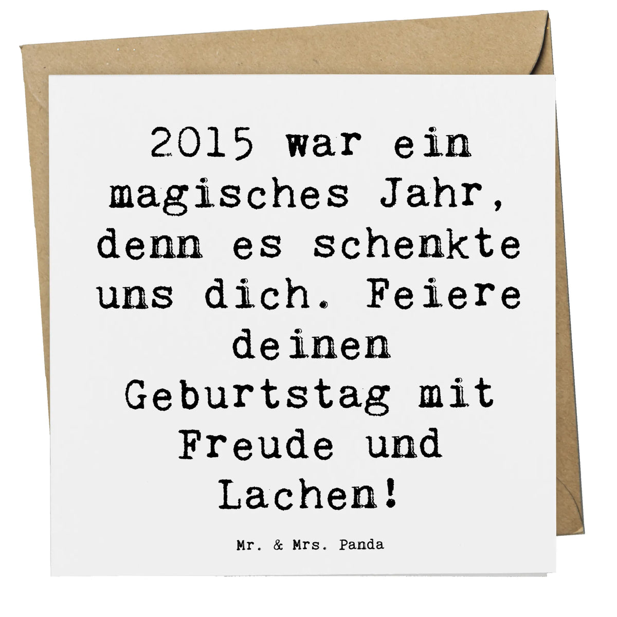 Deluxe Karte Spruch 2015 Geburtstag