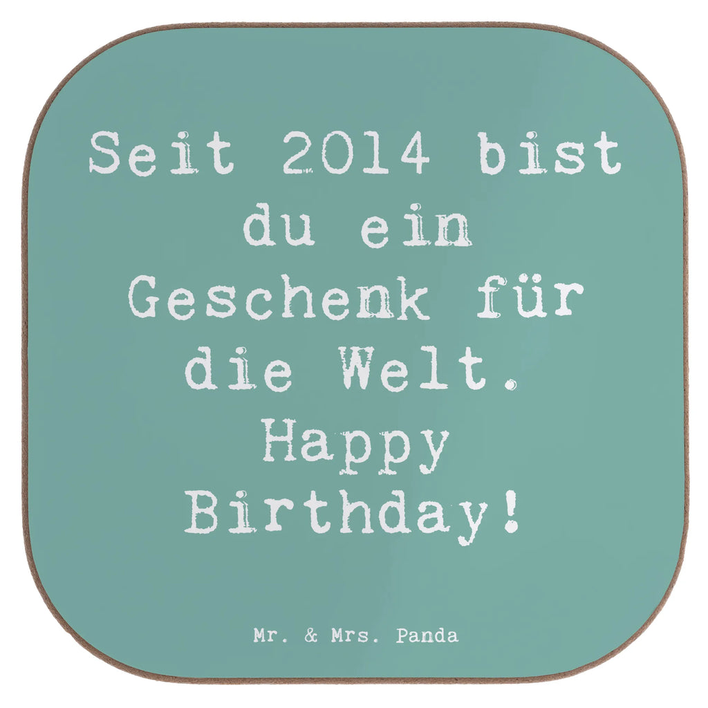 Square coaster Saying Seit 2014 bist du ein Geschenk für die Welt. Happy Birthday! Tassen Untersetzer, Untersetzer aus Holz, Untersetzer Holz, Getränkeuntersetzer, Untersetzer, Holzuntersetzer, Korkuntersetzer, Glasuntersetzer, Untersetzer Gläser, Untersetzer für Gläser, Untersetzer Design, Bierdeckel, Geburtstag, Geburtstagsgeschenk, Geschenk