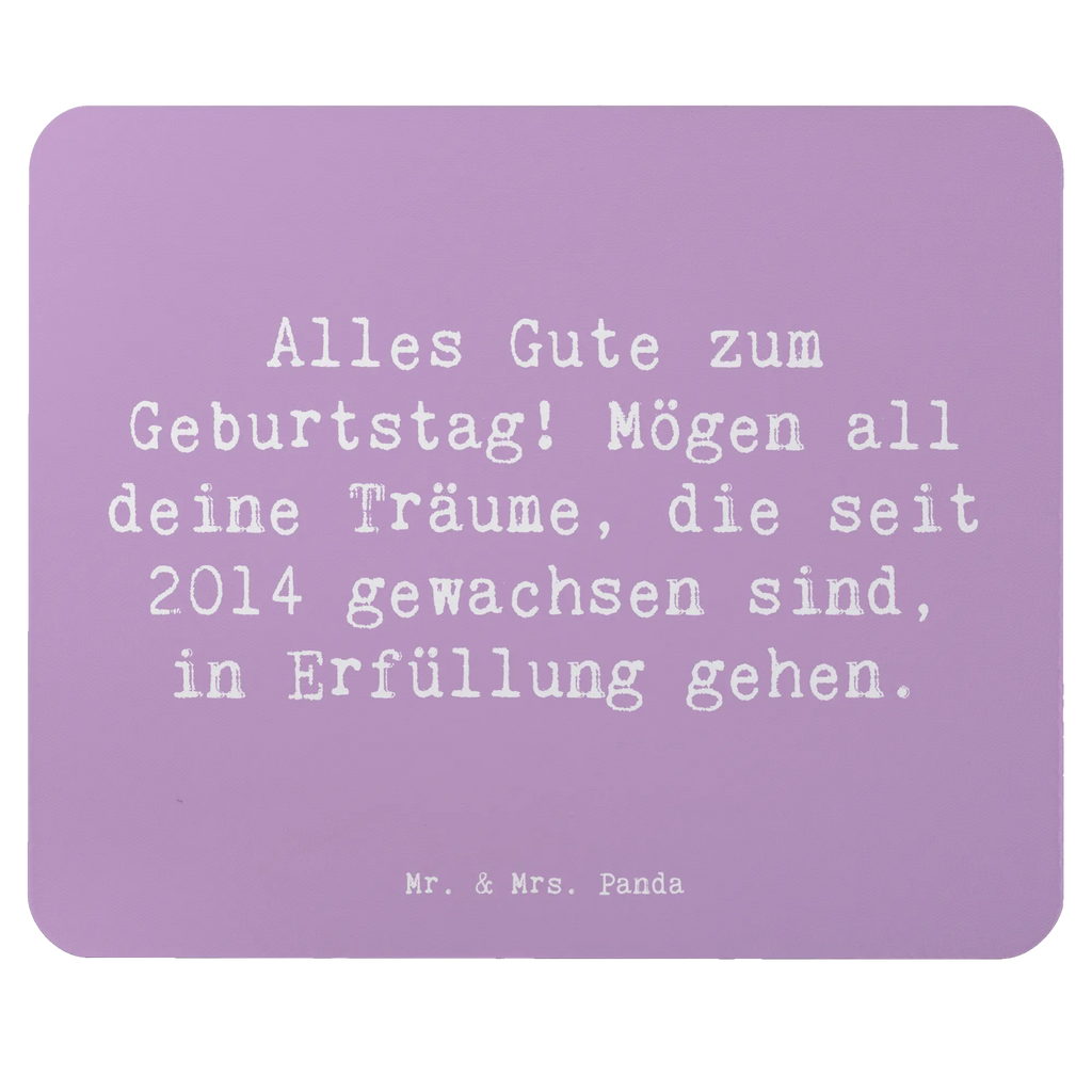 Mouse mat Saying Alles Gute zum Geburtstag! Mögen all deine Träume, die seit 2014 gewachsen sind, in Erfüllung gehen. Mausunterlage, PC Zubehör, Mousepad, Mauspad, Designer Mauspad, Computer zubehör, Büroausstattung, Arbeitszimmer, Mauspad Büro, Einzigartiges Mauspad, Geburtstag, Geburtstagsgeschenk, Geschenk