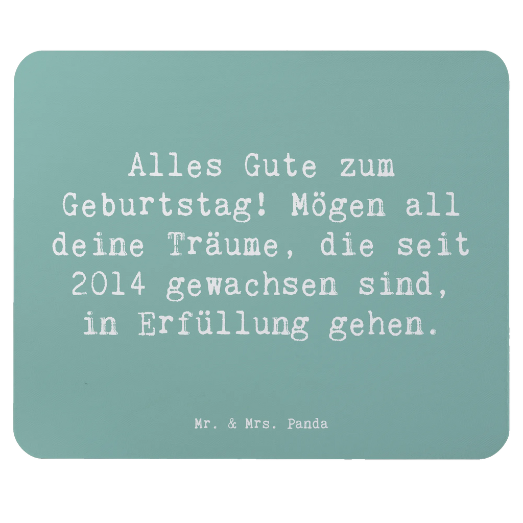 Mouse mat Saying Alles Gute zum Geburtstag! Mögen all deine Träume, die seit 2014 gewachsen sind, in Erfüllung gehen. Mausunterlage, PC Zubehör, Mousepad, Mauspad, Designer Mauspad, Computer zubehör, Büroausstattung, Arbeitszimmer, Mauspad Büro, Einzigartiges Mauspad, Geburtstag, Geburtstagsgeschenk, Geschenk