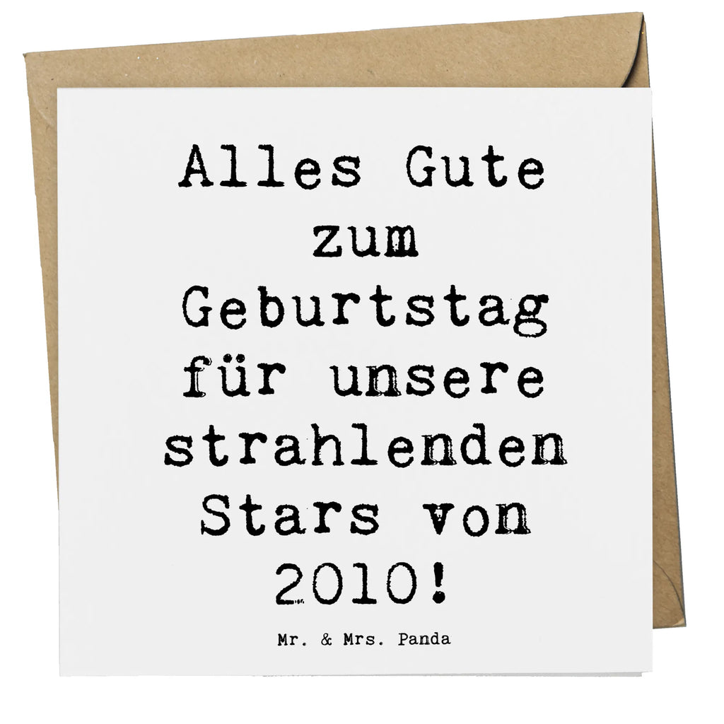 Deluxe Karte Spruch 2010 Geburtstag Stars Karte, Grußkarte, Klappkarte, Einladungskarte, Glückwunschkarte, Hochzeitskarte, Geburtstagskarte, Hochwertige Grußkarte, Hochwertige Klappkarte, Geburtstag, Geburtstagsgeschenk, Geschenk