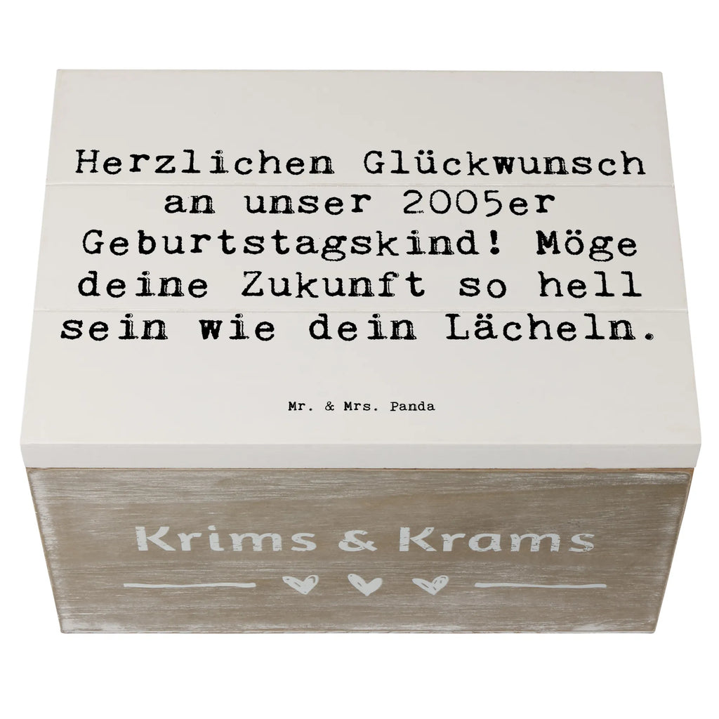 Holzkiste Spruch 2005 Geburtstag Erinnerungskiste, Holzkiste, Dekokiste, Erinnerungsbox, Schatzkiste, Geschenkdose, Schatulle, Aufbewahrungsbox, Truhe, Geschenkbox, XXL, Kiste, Geburtstag, Geburtstagsgeschenk, Geschenk