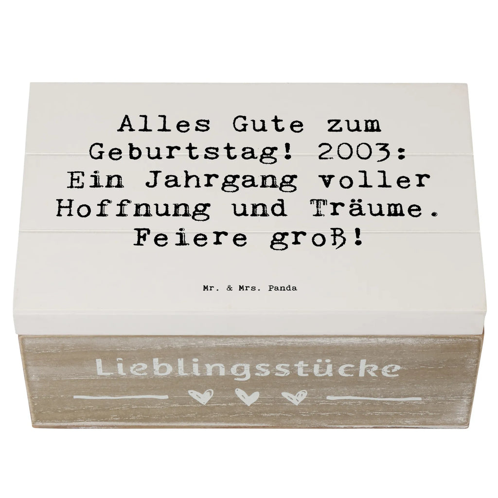 Wooden chest Saying Alles Gute zum Geburtstag! 2003: Ein Jahrgang voller Hoffnung und Träume. Feiere groß! holzschatulle, Holzbox mit Deckel, truhe holz, Erinnerungskiste, Holztruhe, schatzkiste holz, Aufbewahrungskiste, geschenkbox holz, Holzkiste mit Deckel, fotokiste, Box aus Holz, holzschachtel, Erinnerungsbox, Box, geschenkbox mit deckel, Holzkiste, Kiste, Schatulle, Aufbewahrungsbox, truhe mit deckel, erinnerungsbox holz, aufbewahrungskiste mit deckel, schmuckkiste, kiste holz, fotobox, Aufbewahrungsbox Holz, schmucktruhe, Holzbox, Truhe, Geschenkbox, Holz Aufbewahrungsbox, Aufbewahrungstruhe, Kiste mit Deckel, holzkästchen, geschenkkiste, schatztruhe, Schatzkiste, Aufbewahrungsbox aus Holz, box holz, schmuckbox, Geschenk, Geburtstag, Geburtstagsgeschenk