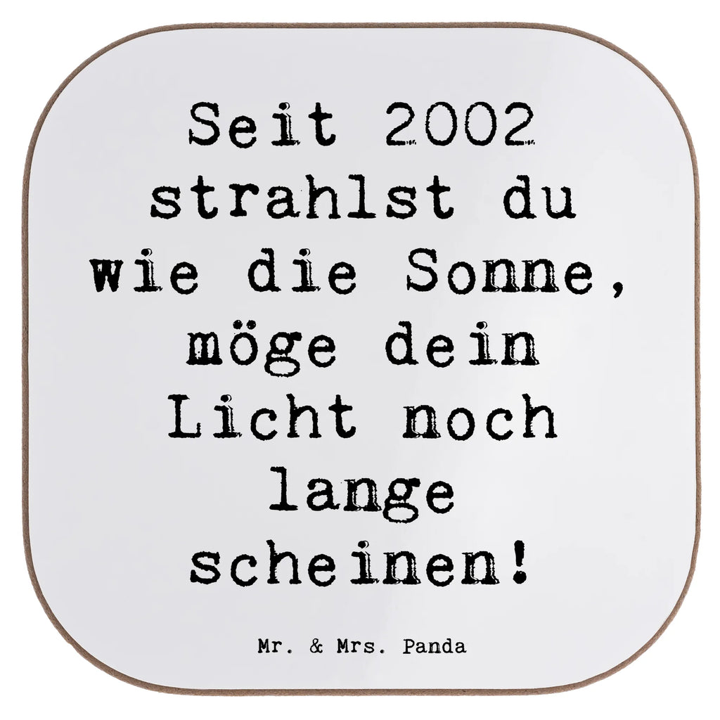 Square coaster Saying Seit 2002 strahlst du wie die Sonne, möge dein Licht noch lange scheinen! Glasuntersetzer, Bierdeckel, Korkuntersetzer, Getränkeuntersetzer, Untersetzer für Gläser, Untersetzer aus Holz, Holzuntersetzer, Tassen Untersetzer, Untersetzer, Untersetzer Holz, Untersetzer Design, Untersetzer Gläser, Geburtstag, Geburtstagsgeschenk, Geschenk