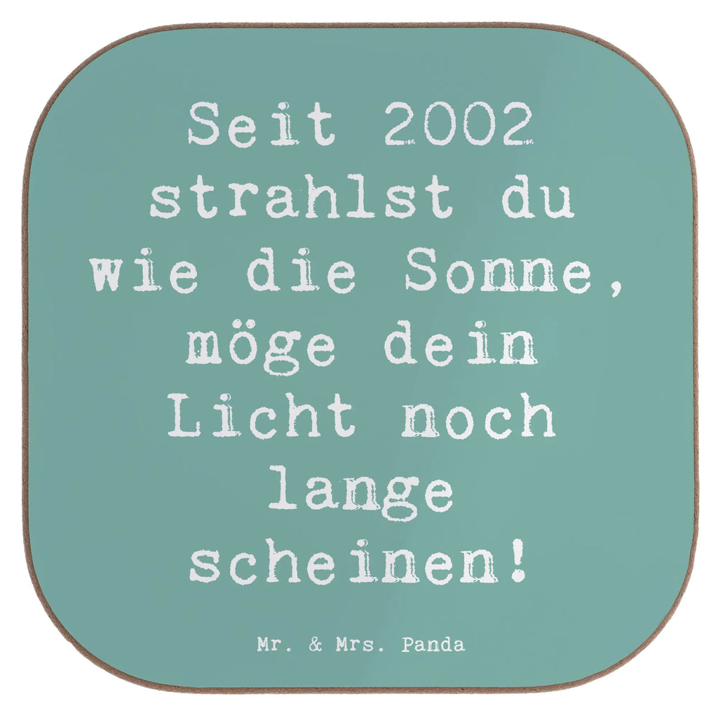 Square coaster Saying Seit 2002 strahlst du wie die Sonne, möge dein Licht noch lange scheinen! Glasuntersetzer, Bierdeckel, Korkuntersetzer, Getränkeuntersetzer, Untersetzer für Gläser, Untersetzer aus Holz, Holzuntersetzer, Tassen Untersetzer, Untersetzer, Untersetzer Holz, Untersetzer Design, Untersetzer Gläser, Geburtstag, Geburtstagsgeschenk, Geschenk