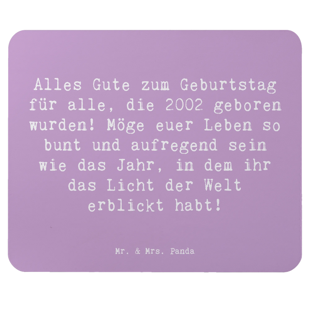 Mouse mat Saying Alles Gute zum Geburtstag für alle, die 2002 geboren wurden! Möge euer Leben so bunt und aufregend sein wie das Jahr, in dem ihr das Licht der Welt erblickt habt! Einzigartiges Mauspad, Büroausstattung, Computer zubehör, Mousepad, Mauspad, PC Zubehör, Mauspad Büro, Mausunterlage, Designer Mauspad, Arbeitszimmer, Geburtstag, Geburtstagsgeschenk, Geschenk