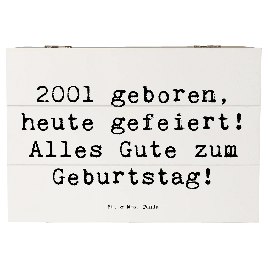 Holzkiste Spruch 2001 Geburtstag Truhe, Dekokiste, Schatulle, Aufbewahrungsbox, Holzkiste, Erinnerungskiste, Erinnerungsbox, Kiste, Geschenkdose, Geschenkbox, XXL, Schatzkiste, Geburtstag, Geburtstagsgeschenk, Geschenk