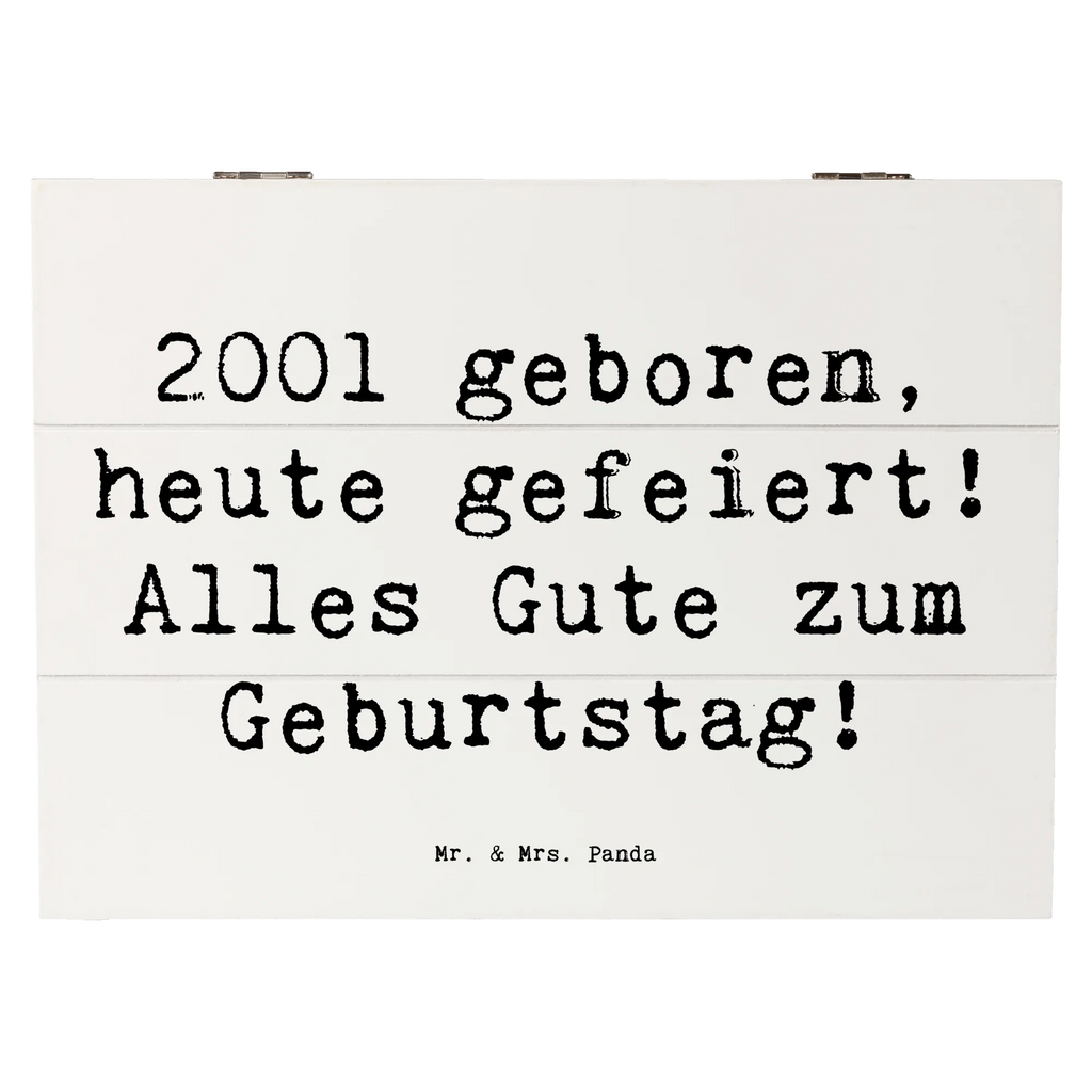 Holzkiste Spruch 2001 Geburtstag Truhe, Dekokiste, Schatulle, Aufbewahrungsbox, Holzkiste, Erinnerungskiste, Erinnerungsbox, Kiste, Geschenkdose, Geschenkbox, XXL, Schatzkiste, Geburtstag, Geburtstagsgeschenk, Geschenk