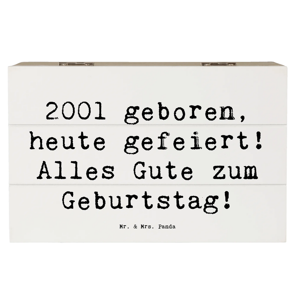 Holzkiste Spruch 2001 Geburtstag Truhe, Dekokiste, Schatulle, Aufbewahrungsbox, Holzkiste, Erinnerungskiste, Erinnerungsbox, Kiste, Geschenkdose, Geschenkbox, XXL, Schatzkiste, Geburtstag, Geburtstagsgeschenk, Geschenk
