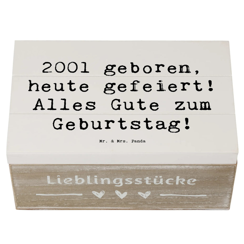Holzkiste Spruch 2001 Geburtstag Truhe, Dekokiste, Schatulle, Aufbewahrungsbox, Holzkiste, Erinnerungskiste, Erinnerungsbox, Kiste, Geschenkdose, Geschenkbox, XXL, Schatzkiste, Geburtstag, Geburtstagsgeschenk, Geschenk