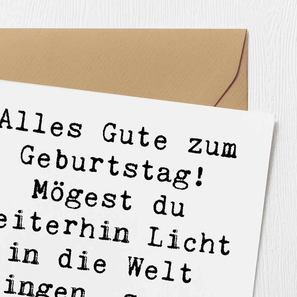 Deluxe Card Saying Alles Gute zum Geburtstag! Mögest du weiterhin Licht in die Welt bringen, so wie du es seit 2001 tust. Karte, Grußkarte, Klappkarte, Einladungskarte, Glückwunschkarte, Hochzeitskarte, Geburtstagskarte, Hochwertige Grußkarte, Hochwertige Klappkarte, Geburtstag, Geburtstagsgeschenk, Geschenk