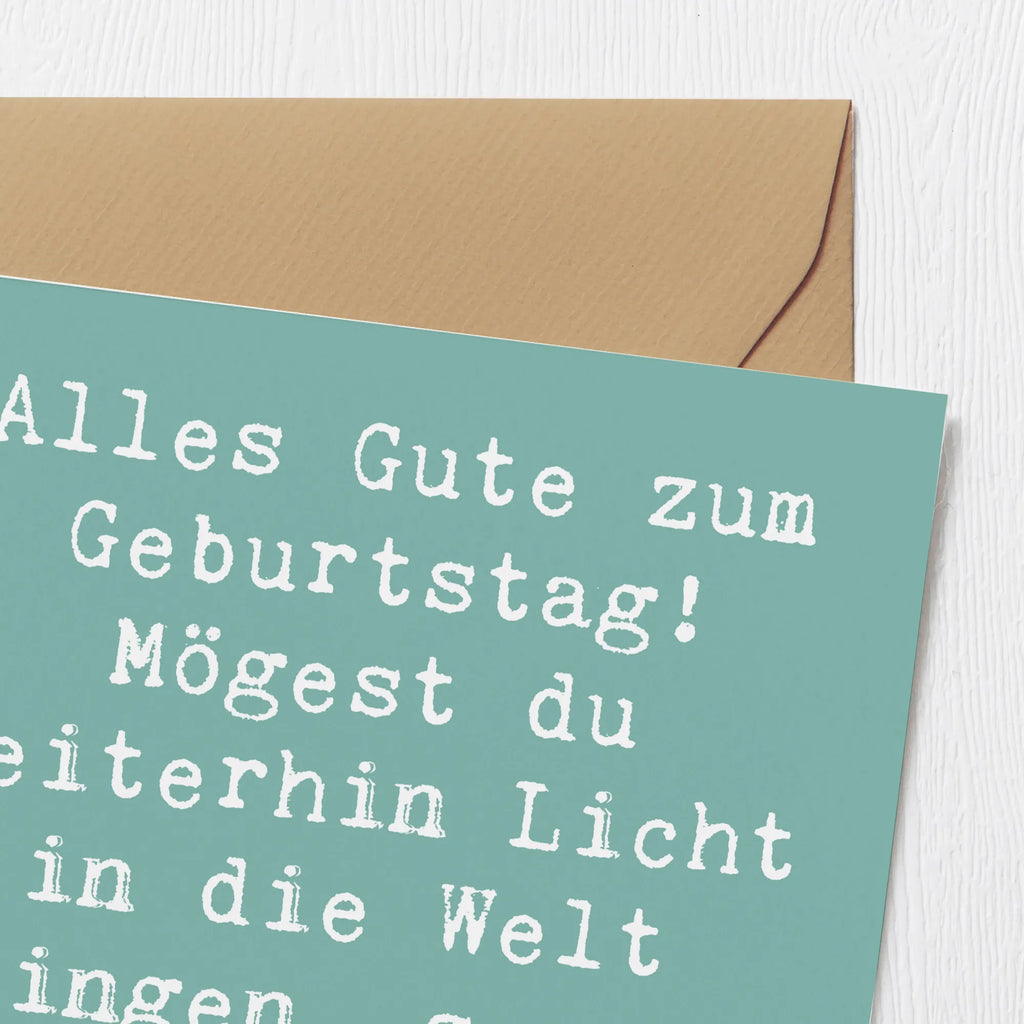 Deluxe Card Saying Alles Gute zum Geburtstag! Mögest du weiterhin Licht in die Welt bringen, so wie du es seit 2001 tust. Karte, Grußkarte, Klappkarte, Einladungskarte, Glückwunschkarte, Hochzeitskarte, Geburtstagskarte, Hochwertige Grußkarte, Hochwertige Klappkarte, Geburtstag, Geburtstagsgeschenk, Geschenk