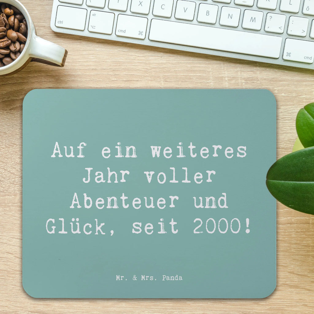 Mouse mat Saying Auf ein weiteres Jahr voller Abenteuer und Glück, seit 2000! Computer zubehör, Mauspad, Designer Mauspad, Arbeitszimmer, PC Zubehör, Mousepad, Einzigartiges Mauspad, Büroausstattung, Mauspad Büro, Mausunterlage, Geburtstag, Geburtstagsgeschenk, Geschenk