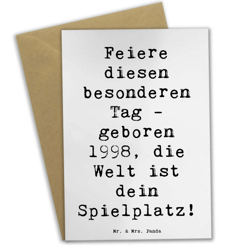 Grußkarte Spruch 1998 Geburtstag Klappkarte, Geburtstagskarte, Hochzeitskarte, Glückwunschkarte, Einladungskarte, Grußkarte, Ansichtskarten, Karte, Geburtstag, Geburtstagsgeschenk, Geschenk