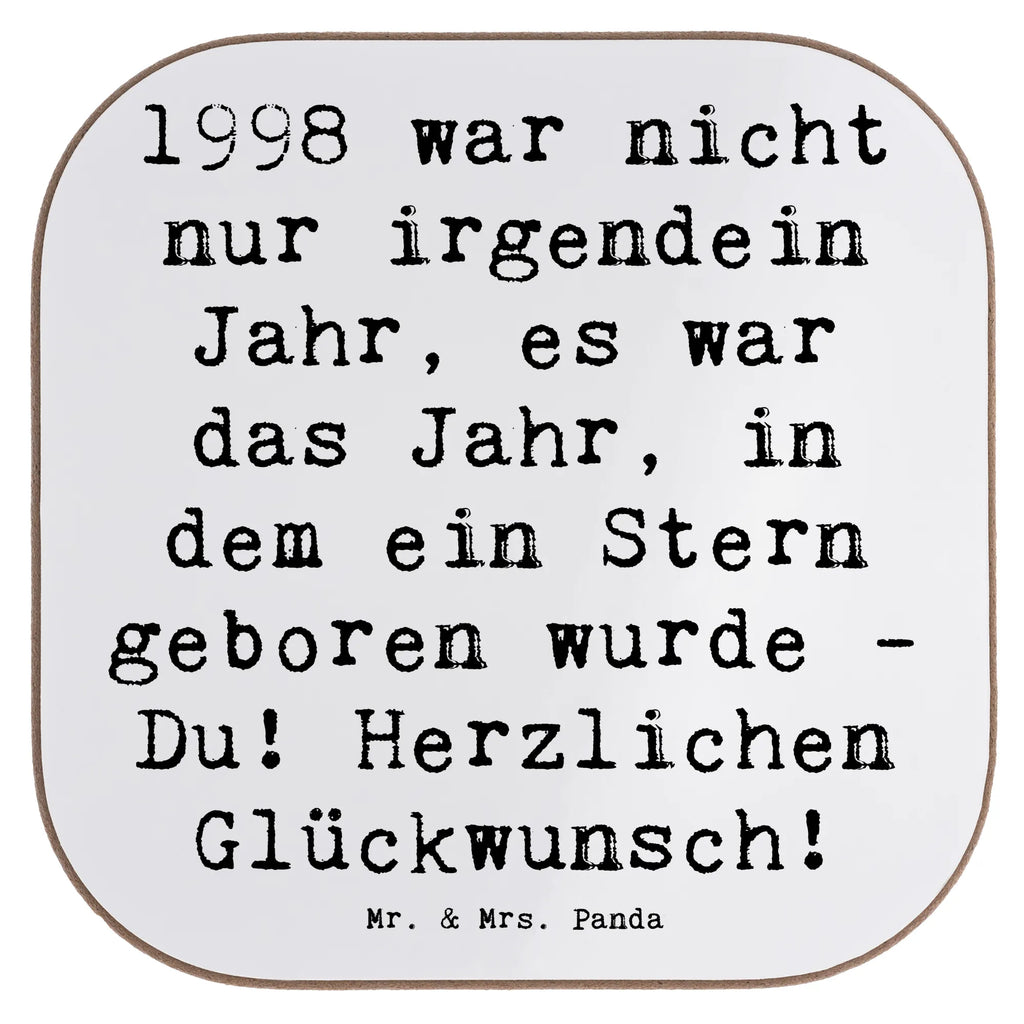 Square coaster Saying 1998 war nicht nur irgendein Jahr, es war das Jahr, in dem ein Stern geboren wurde - Du! Herzlichen Glückwunsch! Bierdeckel, Glasuntersetzer, Untersetzer, Untersetzer Holz, Untersetzer Design, Holzuntersetzer, Korkuntersetzer, Untersetzer aus Holz, Untersetzer Gläser, Tassen Untersetzer, Getränkeuntersetzer, Untersetzer für Gläser, Geburtstag, Geburtstagsgeschenk, Geschenk