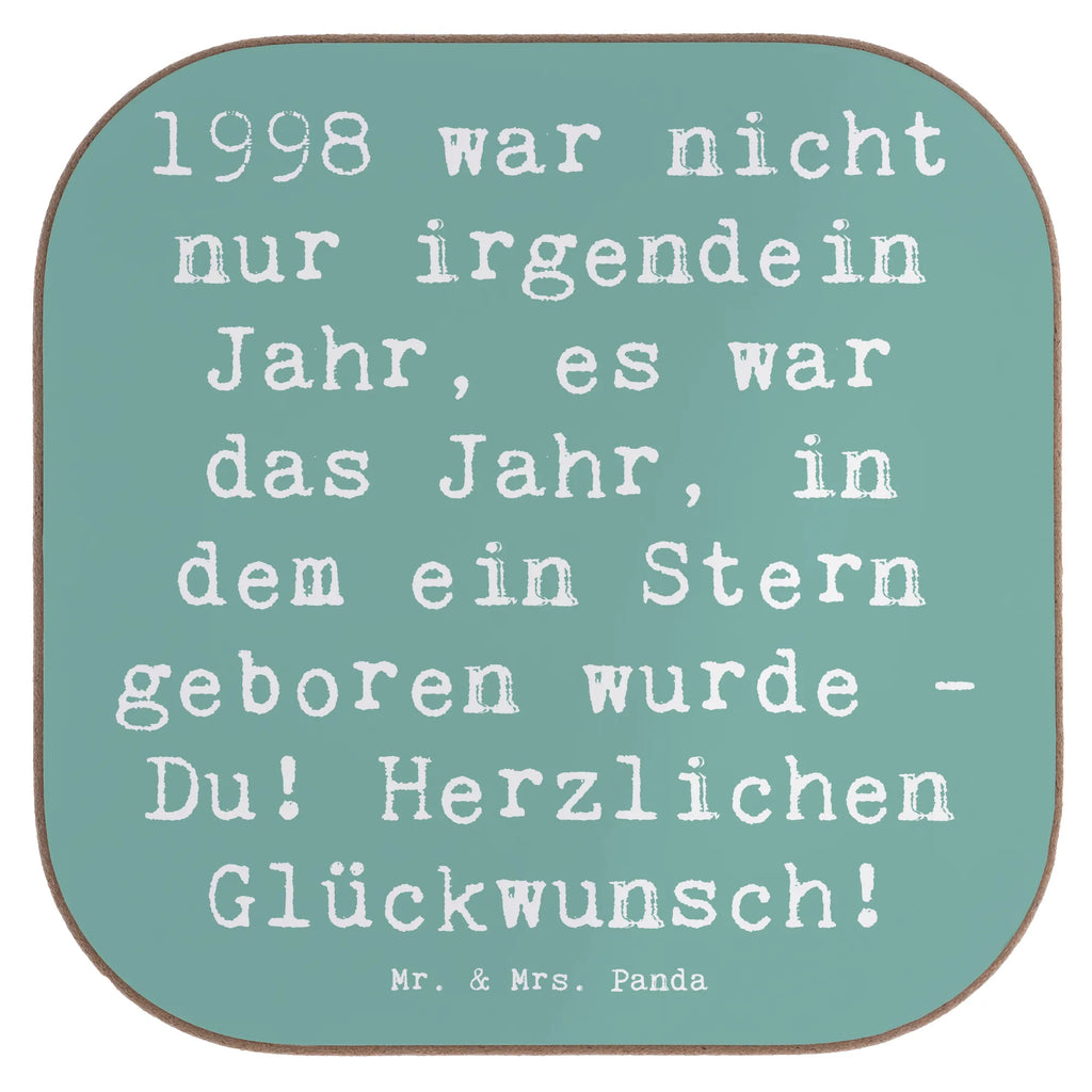 Square coaster Saying 1998 war nicht nur irgendein Jahr, es war das Jahr, in dem ein Stern geboren wurde - Du! Herzlichen Glückwunsch! Bierdeckel, Glasuntersetzer, Untersetzer, Untersetzer Holz, Untersetzer Design, Holzuntersetzer, Korkuntersetzer, Untersetzer aus Holz, Untersetzer Gläser, Tassen Untersetzer, Getränkeuntersetzer, Untersetzer für Gläser, Geburtstag, Geburtstagsgeschenk, Geschenk