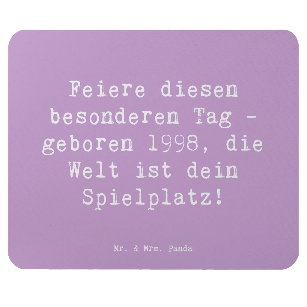 Mouse mat Saying Feiere diesen besonderen Tag - geboren 1998, die Welt ist dein Spielplatz! Mousepad, Computer zubehör, Arbeitszimmer, Designer Mauspad, Einzigartiges Mauspad, Mauspad, Mauspad Büro, PC Zubehör, Büroausstattung, Mausunterlage, Geburtstag, Geburtstagsgeschenk, Geschenk