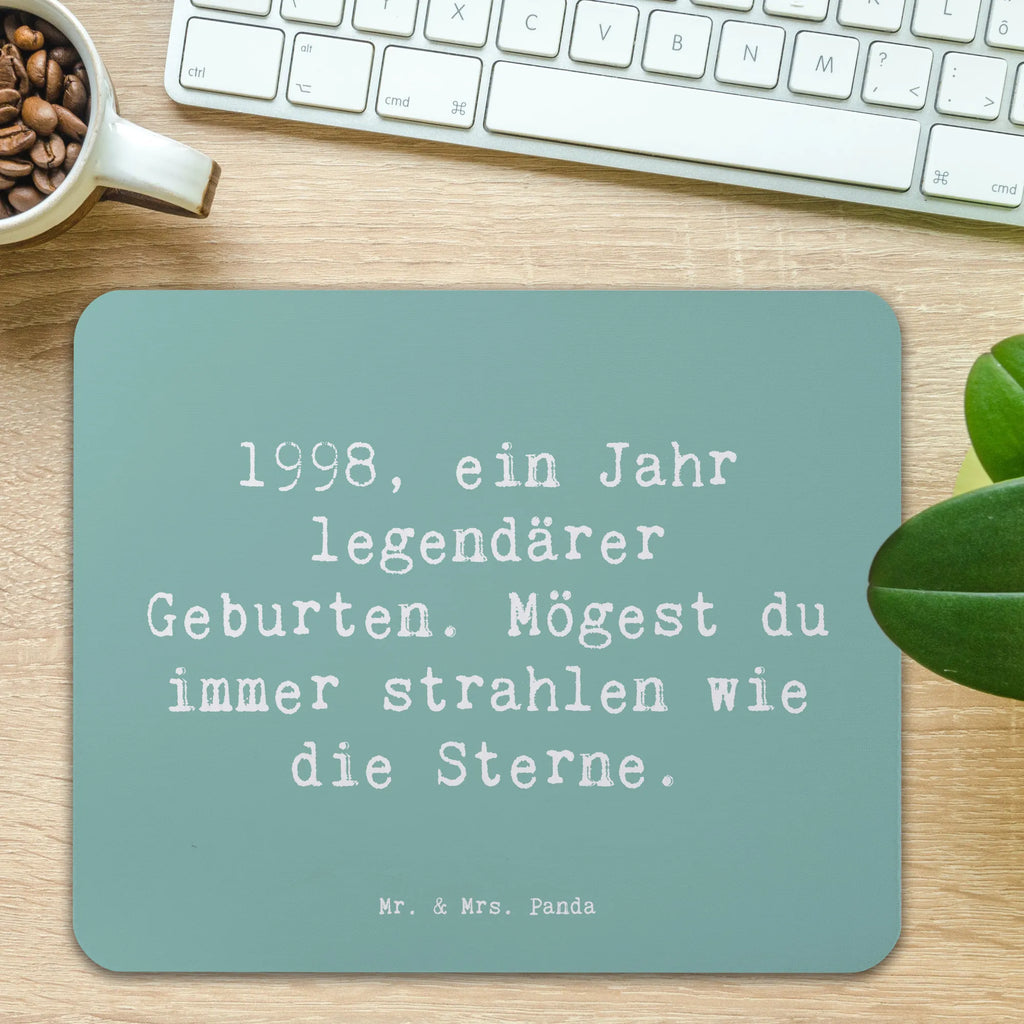 Mouse mat Saying 1998, ein Jahr legendärer Geburten. Mögest du immer strahlen wie die Sterne. PC Zubehör, Computer zubehör, Büroausstattung, Mauspad Büro, Arbeitszimmer, Mauspad, Mausunterlage, Mousepad, Einzigartiges Mauspad, Designer Mauspad, Geburtstag, Geburtstagsgeschenk, Geschenk
