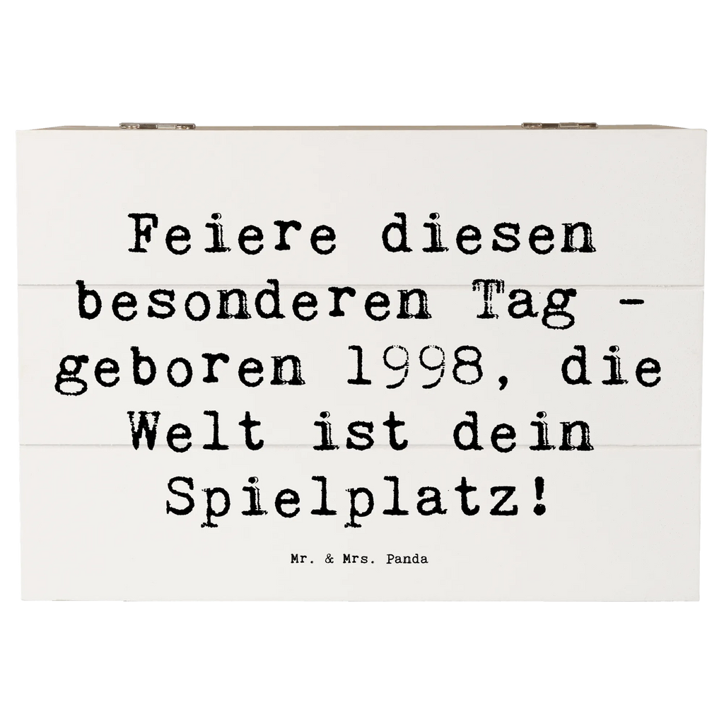 Holzkiste Spruch 1998 Geburtstag Dekokiste, Geschenkbox, Truhe, Geschenkdose, Aufbewahrungsbox, Erinnerungsbox, Erinnerungskiste, Kiste, Holzkiste, XXL, Schatzkiste, Schatulle, Geburtstag, Geburtstagsgeschenk, Geschenk