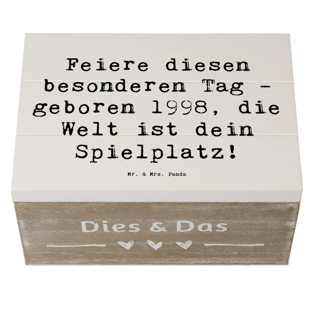 Holzkiste Spruch 1998 Geburtstag Dekokiste, Geschenkbox, Truhe, Geschenkdose, Aufbewahrungsbox, Erinnerungsbox, Erinnerungskiste, Kiste, Holzkiste, XXL, Schatzkiste, Schatulle, Geburtstag, Geburtstagsgeschenk, Geschenk