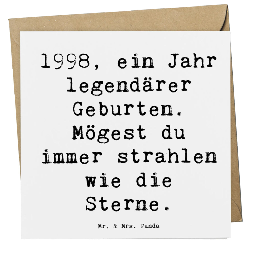 Deluxe Card Saying 1998, ein Jahr legendärer Geburten. Mögest du immer strahlen wie die Sterne. Karte, Grußkarte, Klappkarte, Einladungskarte, Glückwunschkarte, Hochzeitskarte, Geburtstagskarte, Hochwertige Grußkarte, Hochwertige Klappkarte, Geburtstag, Geburtstagsgeschenk, Geschenk