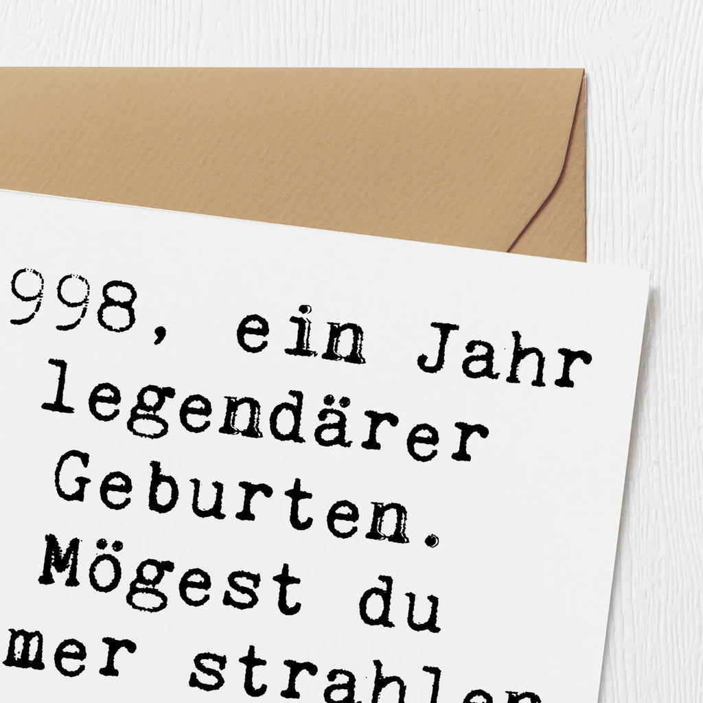Deluxe Card Saying 1998, ein Jahr legendärer Geburten. Mögest du immer strahlen wie die Sterne. Karte, Grußkarte, Klappkarte, Einladungskarte, Glückwunschkarte, Hochzeitskarte, Geburtstagskarte, Hochwertige Grußkarte, Hochwertige Klappkarte, Geburtstag, Geburtstagsgeschenk, Geschenk
