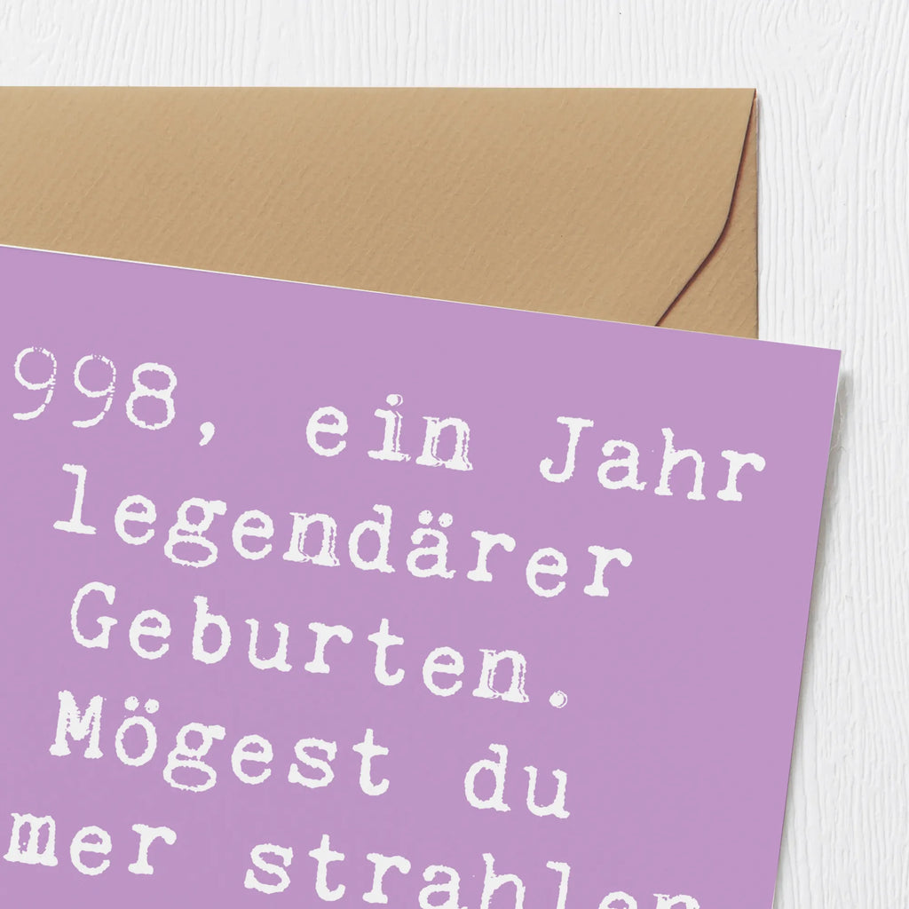 Deluxe Card Saying 1998, ein Jahr legendärer Geburten. Mögest du immer strahlen wie die Sterne. Karte, Grußkarte, Klappkarte, Einladungskarte, Glückwunschkarte, Hochzeitskarte, Geburtstagskarte, Hochwertige Grußkarte, Hochwertige Klappkarte, Geburtstag, Geburtstagsgeschenk, Geschenk