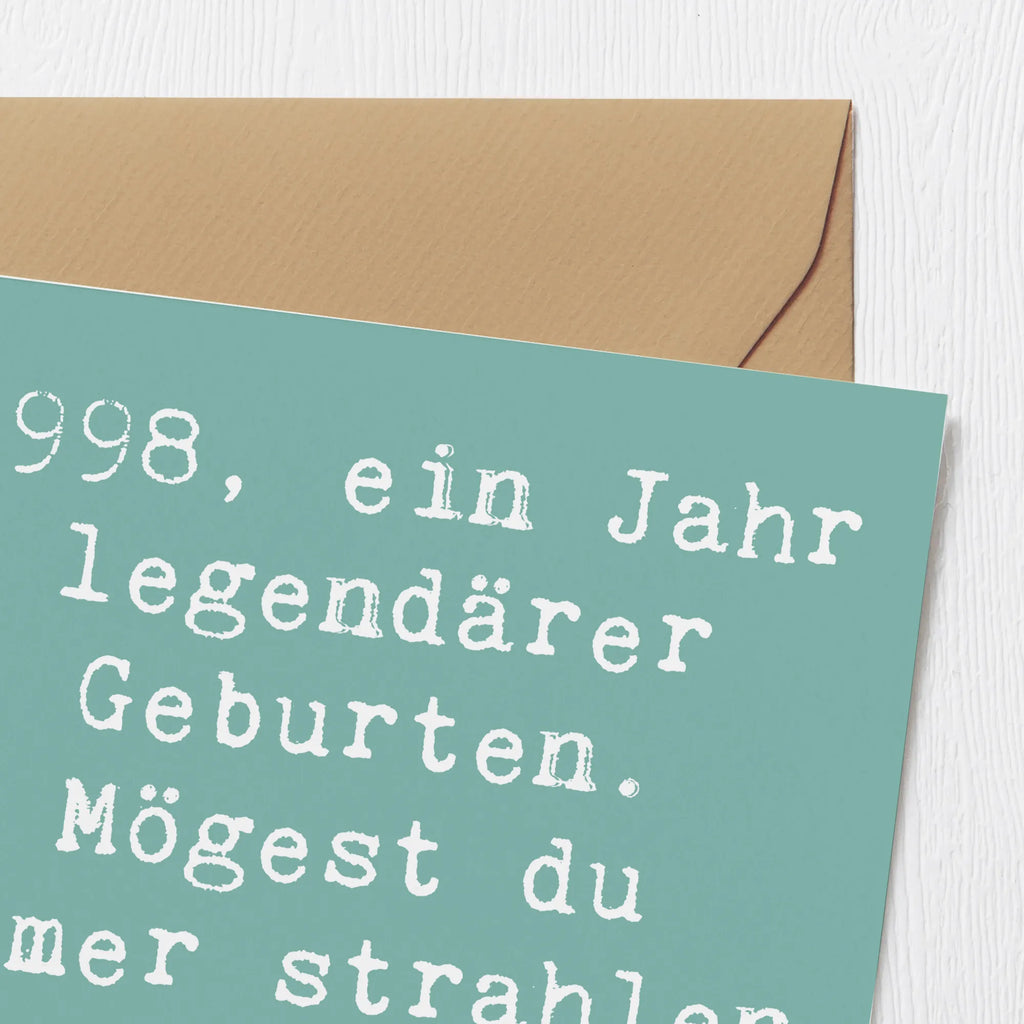 Deluxe Card Saying 1998, ein Jahr legendärer Geburten. Mögest du immer strahlen wie die Sterne. Karte, Grußkarte, Klappkarte, Einladungskarte, Glückwunschkarte, Hochzeitskarte, Geburtstagskarte, Hochwertige Grußkarte, Hochwertige Klappkarte, Geburtstag, Geburtstagsgeschenk, Geschenk