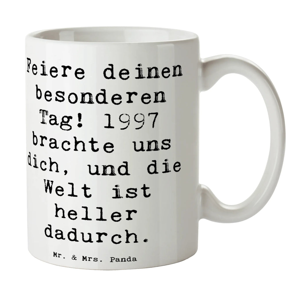 Tasse Spruch 1997 Geburtstag Kaffeetasse, Tasse, Teetasse, Bürotasse, Tasse mit Zitaten, Keramiktasse, Porzellantasse, Geschenktasse, Tasse mit Motiven, Geburtstag, Geburtstagsgeschenk, Geschenk