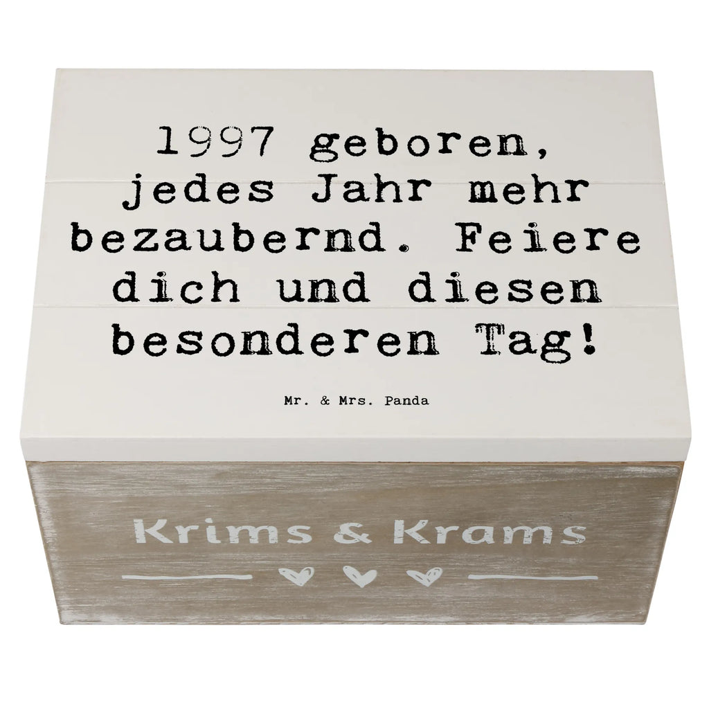 Holzkiste Spruch 1997 Geburtstag Charmant Aufbewahrungsbox, Schatzkiste, Geschenkbox, Kiste, XXL, Schatulle, Dekokiste, Geschenkdose, Erinnerungsbox, Truhe, Erinnerungskiste, Holzkiste, Geburtstag, Geburtstagsgeschenk, Geschenk