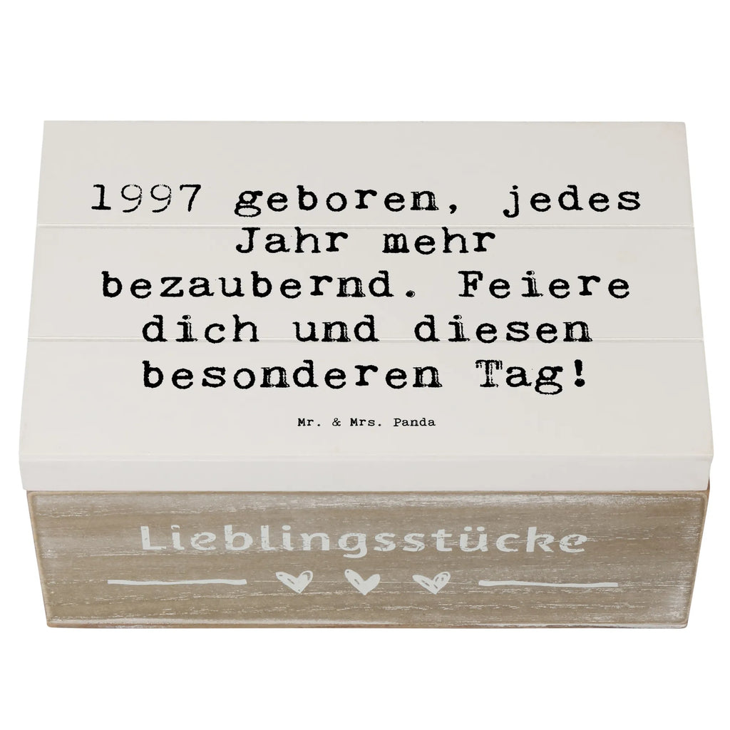 Holzkiste Spruch 1997 Geburtstag Charmant Aufbewahrungsbox, Schatzkiste, Geschenkbox, Kiste, XXL, Schatulle, Dekokiste, Geschenkdose, Erinnerungsbox, Truhe, Erinnerungskiste, Holzkiste, Geburtstag, Geburtstagsgeschenk, Geschenk