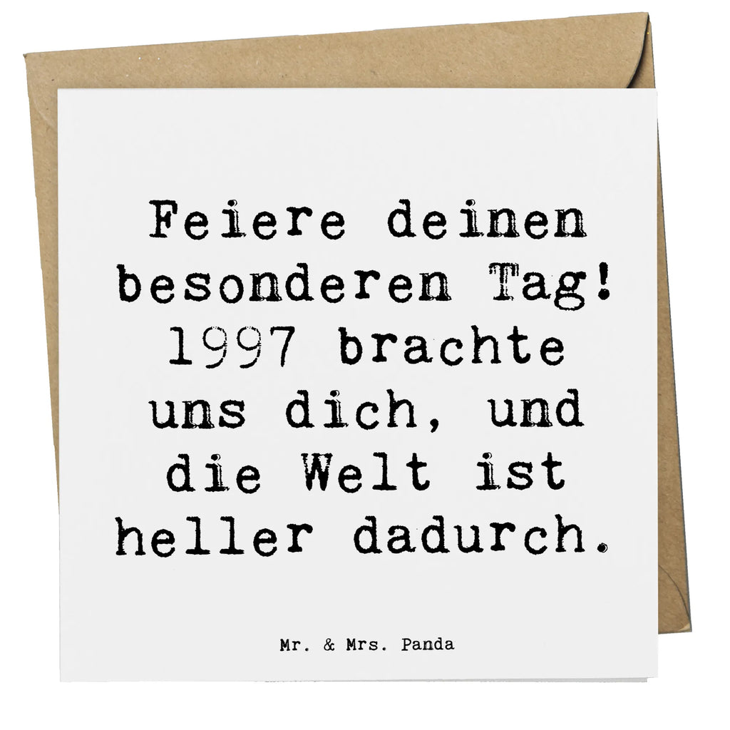 Deluxe Card Saying Feiere deinen besonderen Tag! 1997 brachte uns dich, und die Welt ist heller dadurch. Karte, Grußkarte, Klappkarte, Einladungskarte, Glückwunschkarte, Hochzeitskarte, Geburtstagskarte, Hochwertige Grußkarte, Hochwertige Klappkarte, Geburtstag, Geburtstagsgeschenk, Geschenk