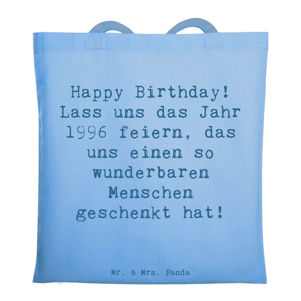 Tote bag Saying Happy Birthday! Lass uns das Jahr 1996 feiern, das uns einen so wunderbaren Menschen geschenkt hat! Laptoptasche, Strandtasche, Shopper, Einkaufstüte, Einkaufstasche, Jutetasche, Tragetasche, Umhängetasche, Schultertasche, Stoffbeutel, Stofftasche, Beutel, Tasche, Badetasche, Jutebeutel, Beuteltasche, Geburtstag, Geburtstagsgeschenk, Geschenk