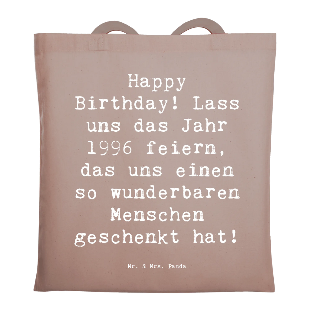 Tote bag Saying Happy Birthday! Lass uns das Jahr 1996 feiern, das uns einen so wunderbaren Menschen geschenkt hat! Laptoptasche, Strandtasche, Shopper, Einkaufstüte, Einkaufstasche, Jutetasche, Tragetasche, Umhängetasche, Schultertasche, Stoffbeutel, Stofftasche, Beutel, Tasche, Badetasche, Jutebeutel, Beuteltasche, Geburtstag, Geburtstagsgeschenk, Geschenk