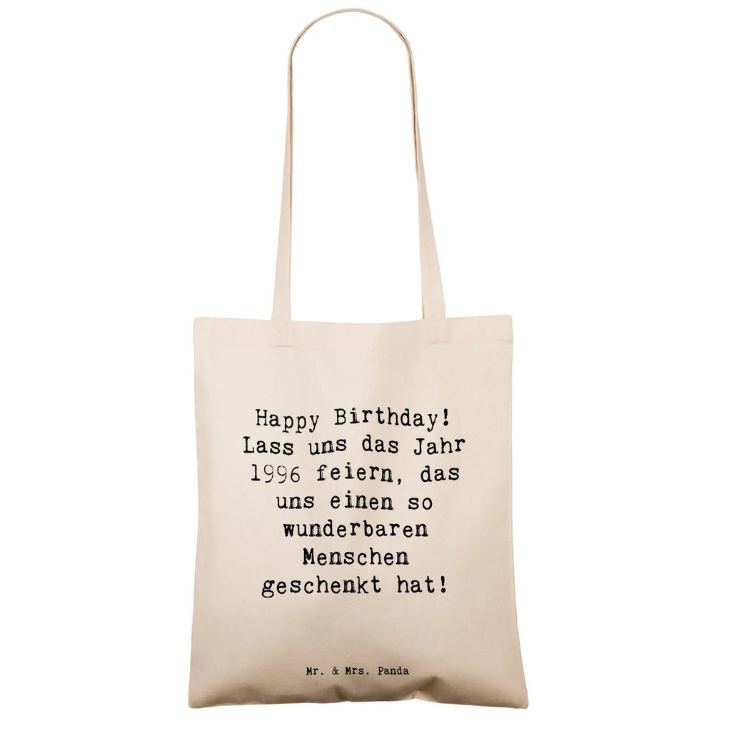 Tote bag Saying Happy Birthday! Lass uns das Jahr 1996 feiern, das uns einen so wunderbaren Menschen geschenkt hat! Laptoptasche, Strandtasche, Shopper, Einkaufstüte, Einkaufstasche, Jutetasche, Tragetasche, Umhängetasche, Schultertasche, Stoffbeutel, Stofftasche, Beutel, Tasche, Badetasche, Jutebeutel, Beuteltasche, Geburtstag, Geburtstagsgeschenk, Geschenk