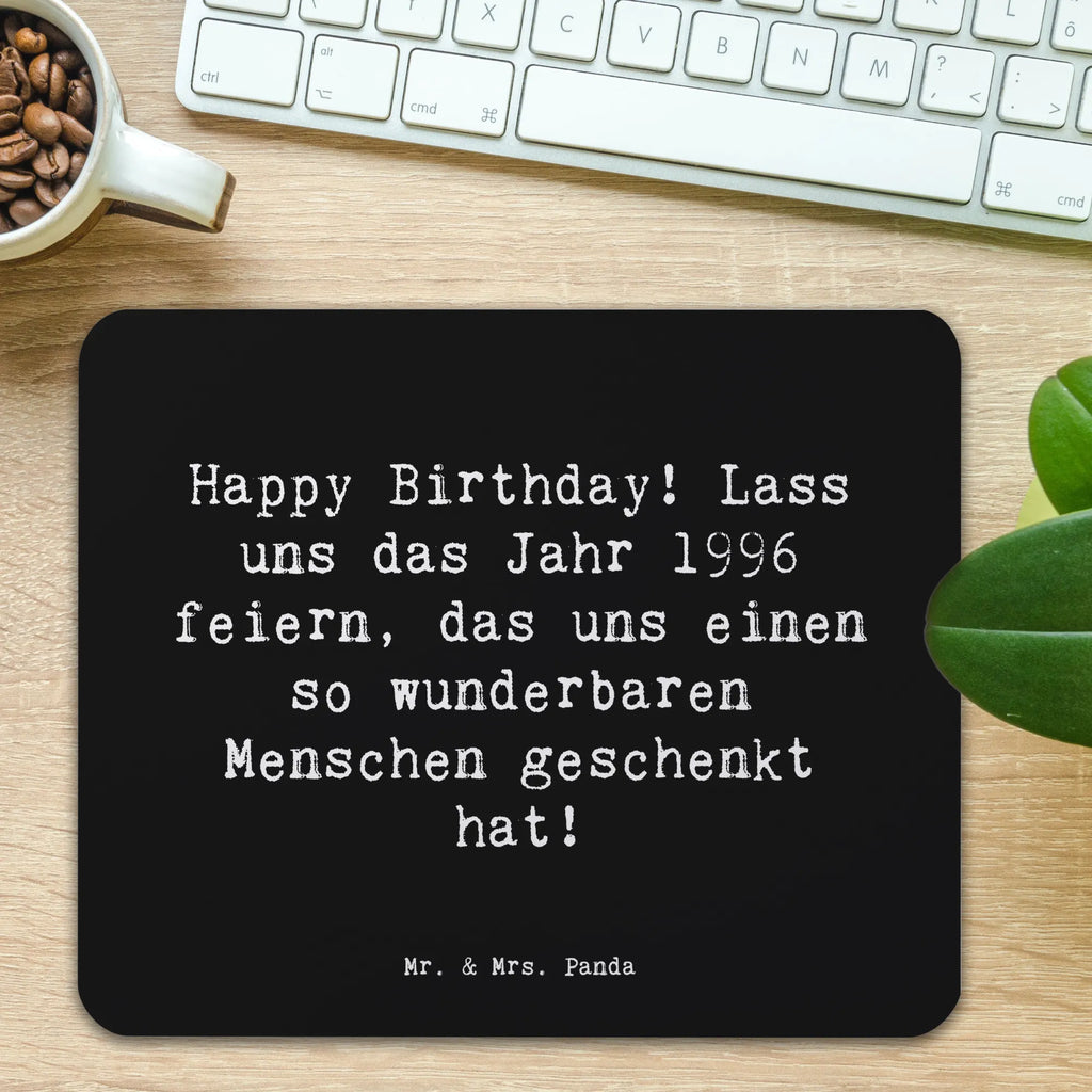 Mouse mat Saying Happy Birthday! Lass uns das Jahr 1996 feiern, das uns einen so wunderbaren Menschen geschenkt hat! Computer zubehör, Mausunterlage, Designer Mauspad, Mousepad, Büroausstattung, Mauspad, Einzigartiges Mauspad, Mauspad Büro, Arbeitszimmer, PC Zubehör, Geburtstag, Geburtstagsgeschenk, Geschenk