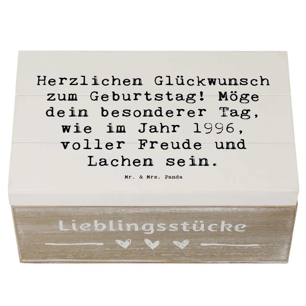 Holzkiste Spruch 1996 Geburtstag Freude Dekokiste, Geschenkbox, Truhe, Schatulle, Holzkiste, Erinnerungsbox, Erinnerungskiste, Aufbewahrungsbox, Kiste, Geschenkdose, Schatzkiste, XXL, Geburtstag, Geburtstagsgeschenk, Geschenk