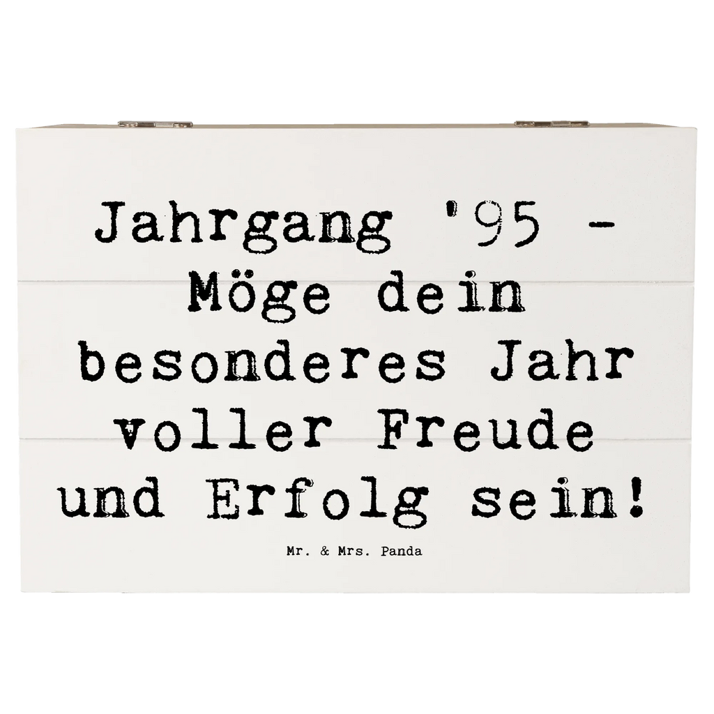 Wooden chest Saying Jahrgang '95 - Möge dein besonderes Jahr voller Freude und Erfolg sein! Dekokiste, Aufbewahrungsbox, Erinnerungsbox, Geschenkbox, Kiste, XXL, Truhe, Geschenkdose, Schatulle, Schatzkiste, Erinnerungskiste, Holzkiste, Geburtstag, Geburtstagsgeschenk, Geschenk