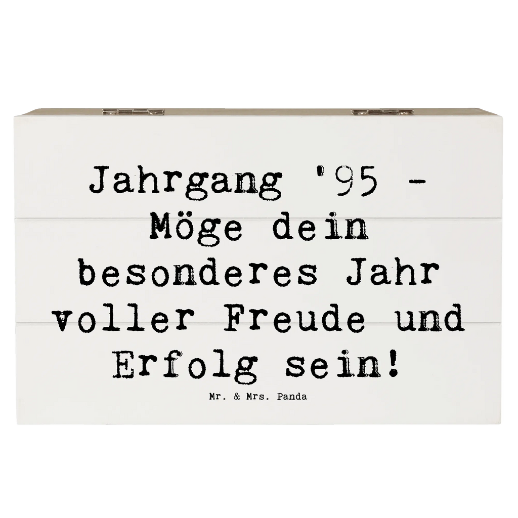 Wooden chest Saying Jahrgang '95 - Möge dein besonderes Jahr voller Freude und Erfolg sein! Dekokiste, Aufbewahrungsbox, Erinnerungsbox, Geschenkbox, Kiste, XXL, Truhe, Geschenkdose, Schatulle, Schatzkiste, Erinnerungskiste, Holzkiste, Geburtstag, Geburtstagsgeschenk, Geschenk