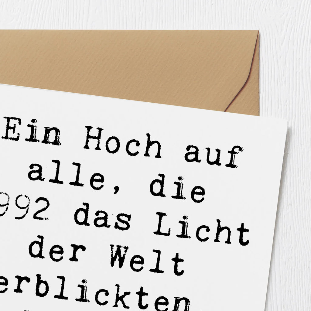 Deluxe Karte Spruch 1992 Geburtstag Einzigartig Hochwertige Klappkarte, Karte, Grußkarte, Geburtstagskarte, Glückwunschkarte, Klappkarte, Einladungskarte, Hochzeitskarte, Hochwertige Grußkarte, Geburtstag, Geburtstagsgeschenk, Geschenk