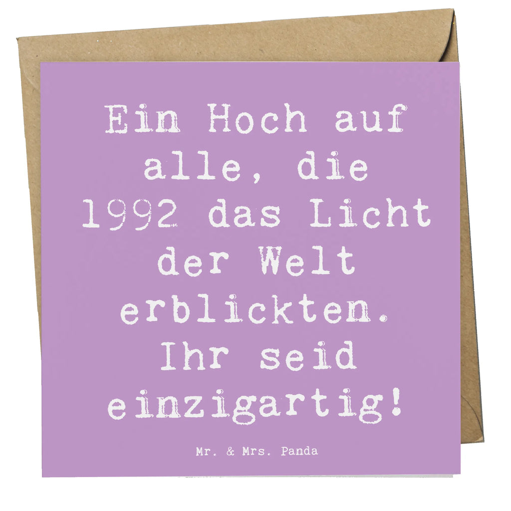 Deluxe Karte Spruch 1992 Geburtstag Einzigartig Hochwertige Klappkarte, Karte, Grußkarte, Geburtstagskarte, Glückwunschkarte, Klappkarte, Einladungskarte, Hochzeitskarte, Hochwertige Grußkarte, Geburtstag, Geburtstagsgeschenk, Geschenk