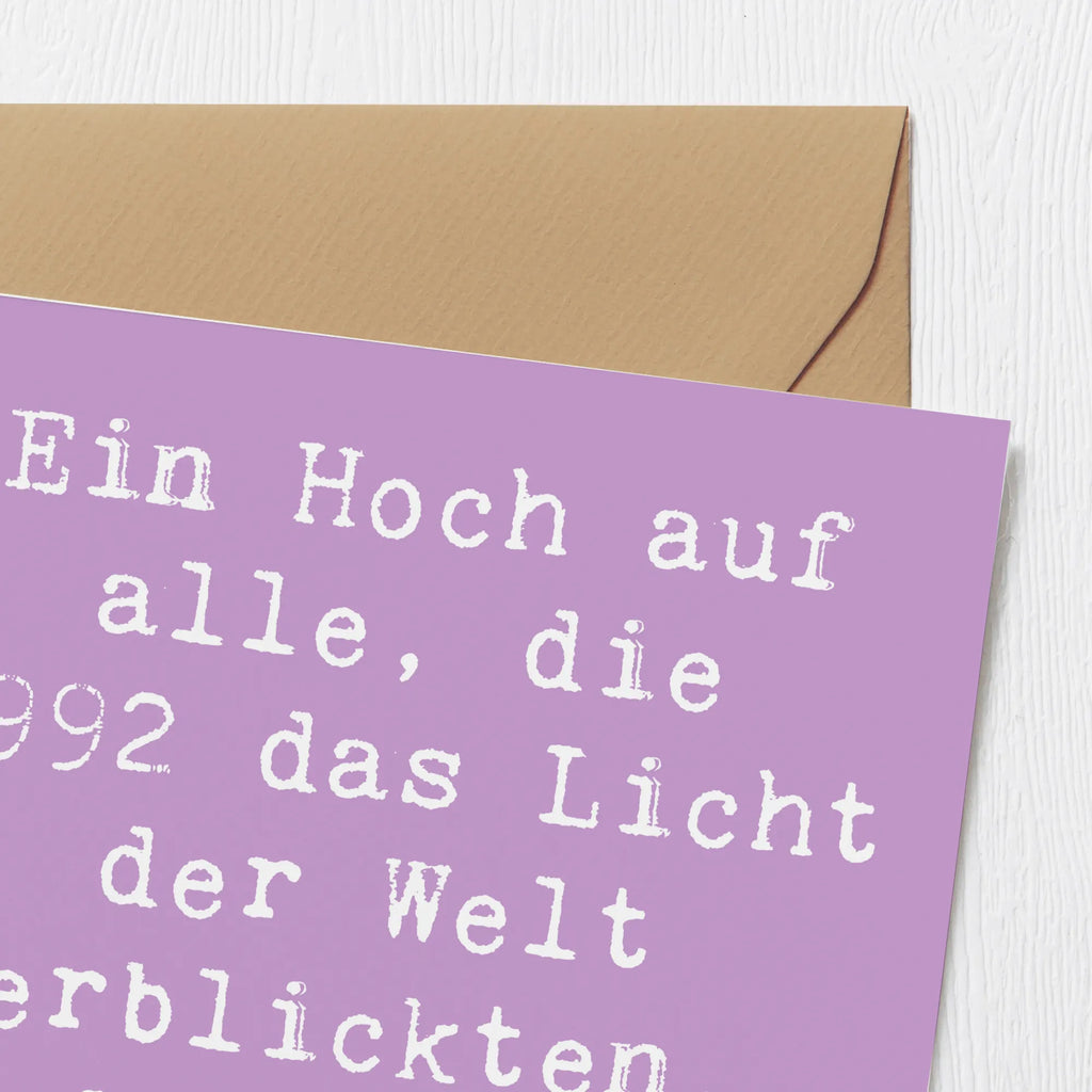 Deluxe Karte Spruch 1992 Geburtstag Einzigartig Hochwertige Klappkarte, Karte, Grußkarte, Geburtstagskarte, Glückwunschkarte, Klappkarte, Einladungskarte, Hochzeitskarte, Hochwertige Grußkarte, Geburtstag, Geburtstagsgeschenk, Geschenk