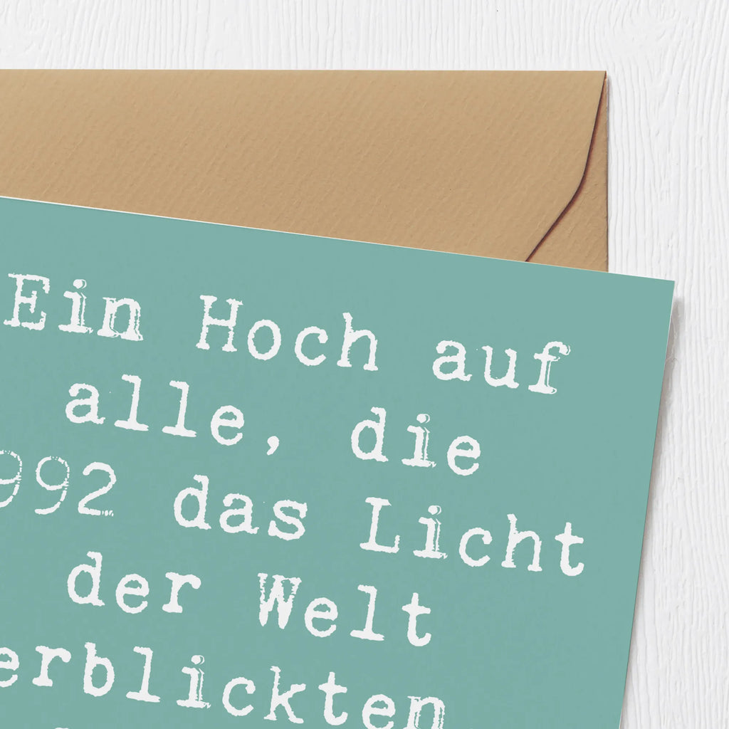 Deluxe Karte Spruch 1992 Geburtstag Einzigartig Hochwertige Klappkarte, Karte, Grußkarte, Geburtstagskarte, Glückwunschkarte, Klappkarte, Einladungskarte, Hochzeitskarte, Hochwertige Grußkarte, Geburtstag, Geburtstagsgeschenk, Geschenk