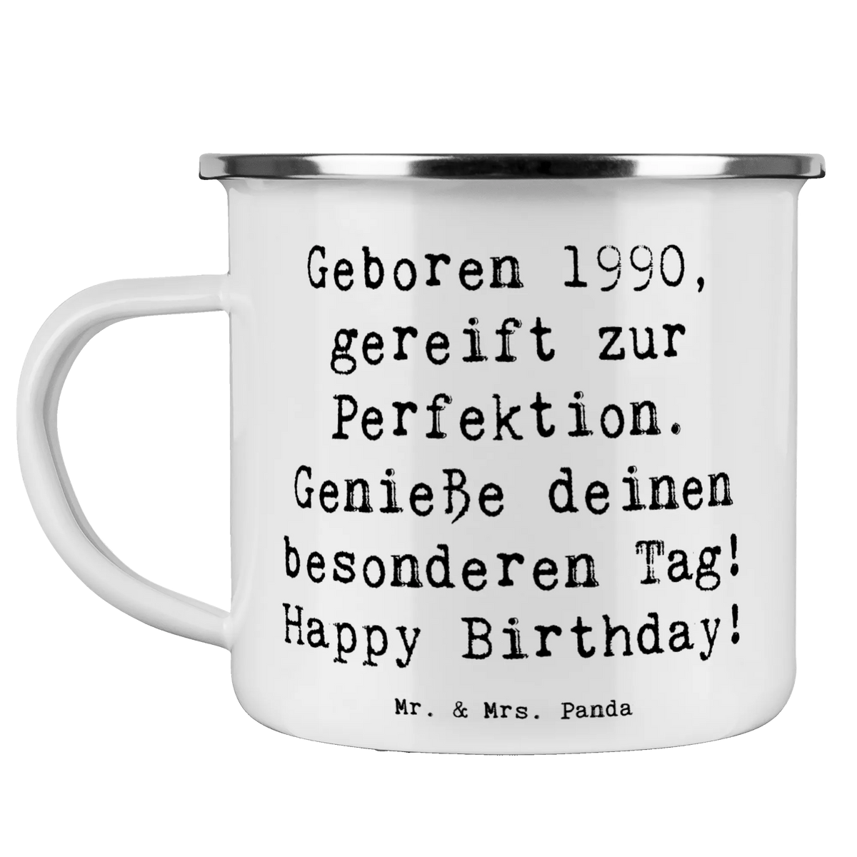 Camping Emaille Tasse Spruch 1990 Geburtstag Motivtasse, Teetasse, outdoortasse, Emailletasse, Campingtasse, Teebecher, Reisebecher, Outdoor Tasse, becher emaille, Tasse Emaille, emaillebecher, Pott, Haferl, Blechtasse, Emaille Becher, blechbecher, Outdoor Becher, Emaille Tasse, wandertasse, reisetasse, metallbecher, wanderbecher, Campingbecher, Kaffeepott, Geschenk, Geburtstagsgeschenk, Geburtstag