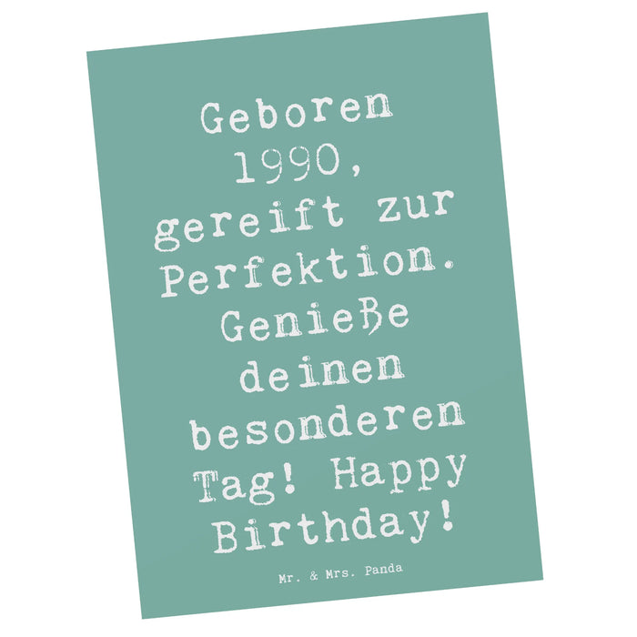 Motivkarte Spruch 1990 Geburtstag
