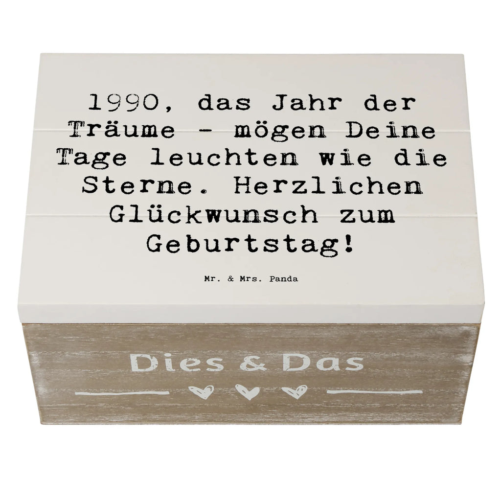 Holzkiste Spruch 1990 Geburtstag Träume Schatzkiste, Erinnerungsbox, Erinnerungskiste, Geschenkbox, Kiste, Aufbewahrungsbox, XXL, Geschenkdose, Dekokiste, Holzkiste, Schatulle, Truhe, Geburtstag, Geburtstagsgeschenk, Geschenk