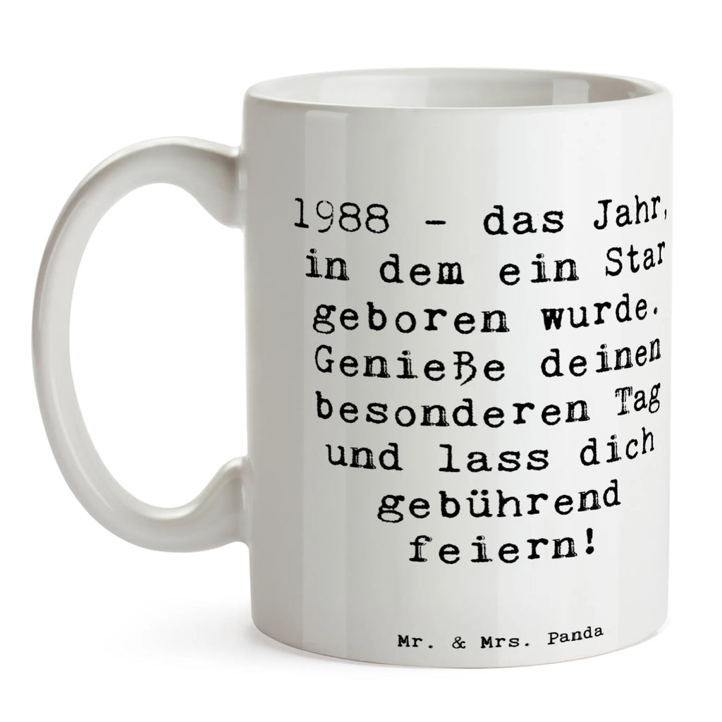 Tasse Spruch 1988 Geburtstag Geschenktasse, Teetasse, Bürotasse, Tasse mit Zitaten, Tasse mit Motiven, Porzellantasse, Tasse, Keramiktasse, Kaffeetasse, Geburtstag, Geburtstagsgeschenk, Geschenk